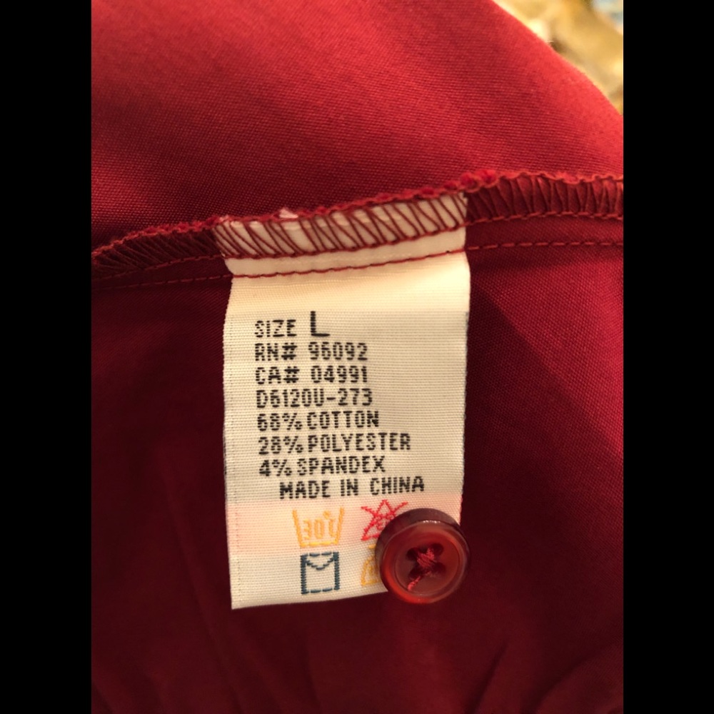 Renuar Ruched Red Blouse - Picture 5 of 6